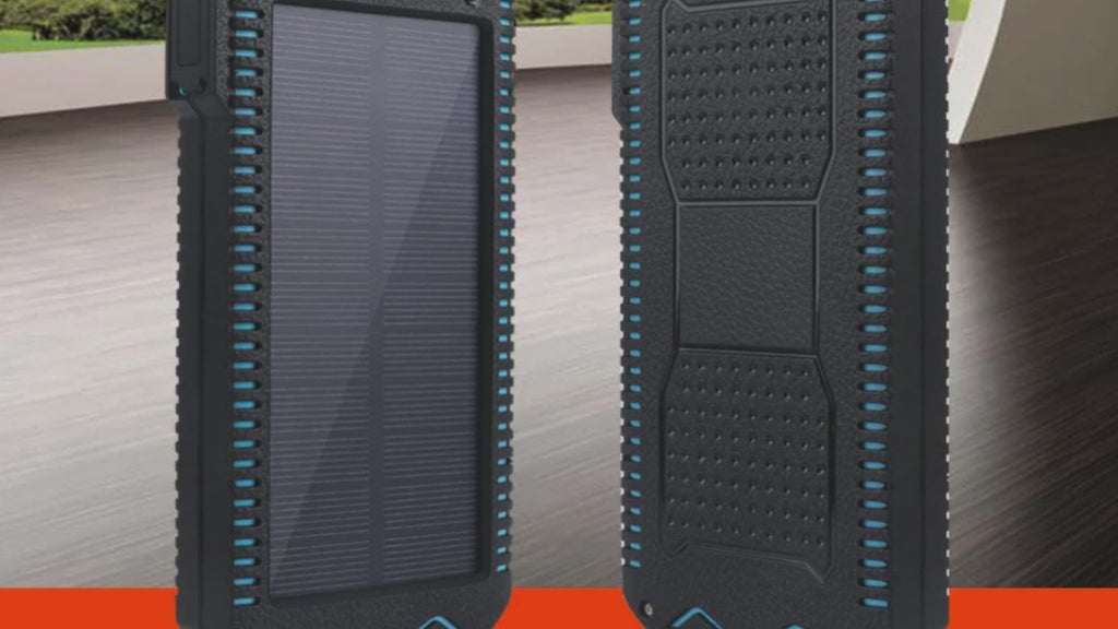 Batería Portátil Solar con Linterna y Encendedor